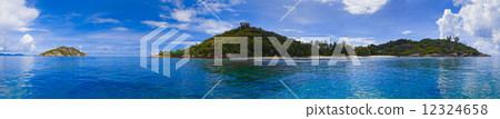 Panorama of tropical island Panorama of tropical island 12324658