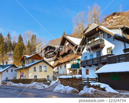 Village St Wolfgang on the lake Wolfgangsee - Austria Village St Wolfgang on the lake Wolfgangsee - Austria 12324734