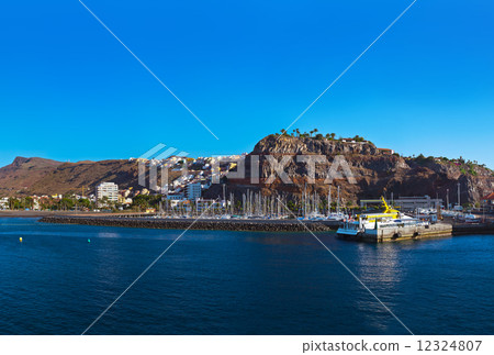 Port and town San Sebastian - La Gomera Island - Canary 12324807