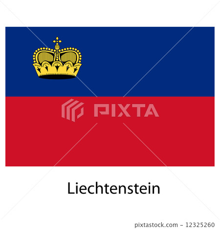 Flag of the country liechtenstein. Vector illustration. Flag of the country liechtenstein. Vector illustration. 12325260