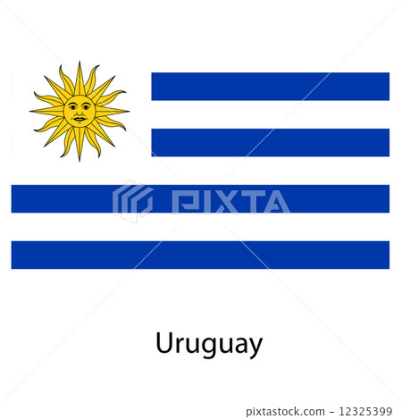 Flag of the country uruguay. Vector illustration. Flag of the country uruguay. Vector illustration. 12325399