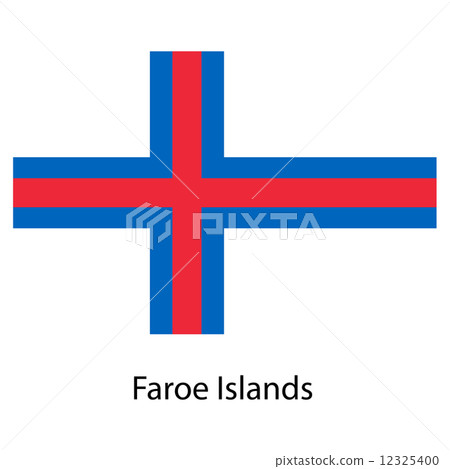 Flag of the country faroe islands. Vector illustration. Flag of the country faroe islands. Vector illustration. 12325400