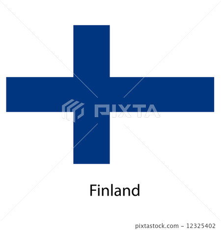 Flag of the country finland. Vector illustration. Flag of the country finland. Vector illustration. 12325402