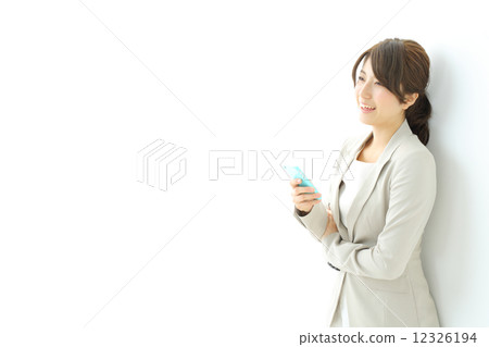 Smartphone Business Woman Smartphone Business Woman 12326194