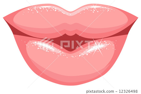 Human female lips 12326498