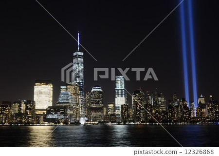 Simultaneous multiple terrorist victims' memorial light up Simultaneous multiple terrorist victims' memorial light up 12326868