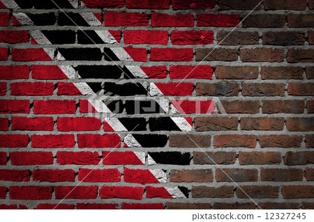 Brick wall texture with flag Brick wall texture with flag 12327245