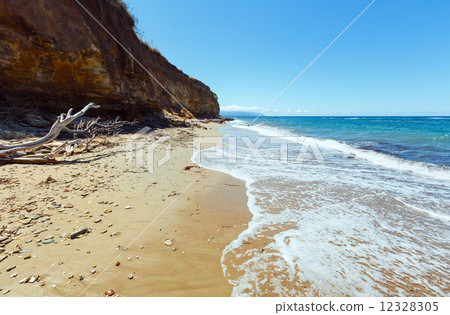 Summer beach view (Greece, Lefkada). 12328305