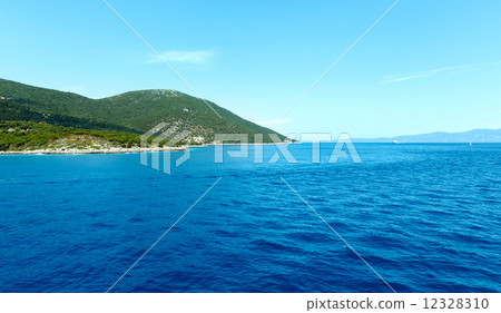 Sea summer view from ferry (Greece) 12328310