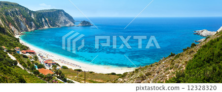 Petani Beach summer panorama (Kefalonia, Greece) Petani Beach summer panorama (Kefalonia, Greece) 12328320