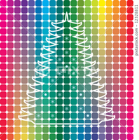 vector christmas tree  12328811