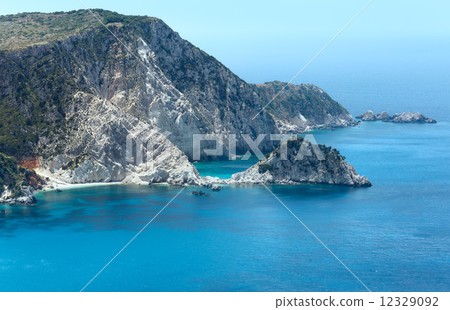 Summer Ionian sea coast view (Kefalonia, Greece) Summer Ionian sea coast view (Kefalonia, Greece) 12329092