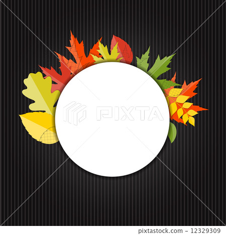 Shiny Autumn Natural Leaves Background. Vector Illustration Shiny Autumn Natural Leaves Background. Vector Illustration 12329309
