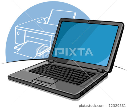 Laptop, modern computer Laptop, modern computer 12329881