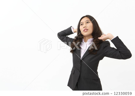 Asian business woman growing 12330059
