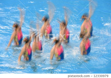 synchronized swimming 12330979