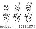 各種手勢 12331573