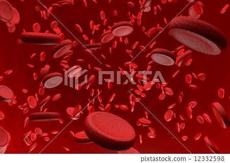 Microscopic Blood Cells 3D render 12332598
