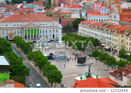 Rossio square, Lisbon 12332646