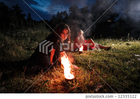 Portrait of dangerous woman 12335122