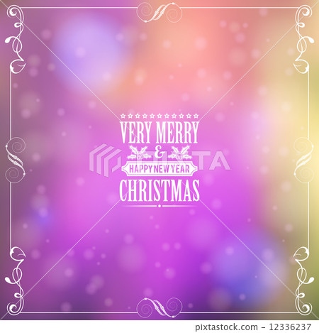 Retro Christmas Frame 12336237