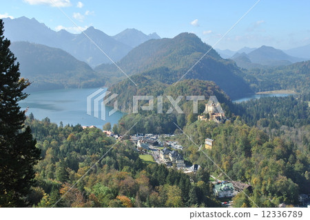 German · Hohenschwangau Castle and Alp lake 12336789