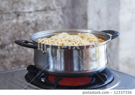 Noodle Ramen soup with cabbage. Noodle Ramen soup with cabbage. 12337356