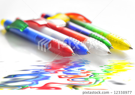 coloured ball pens 12338977