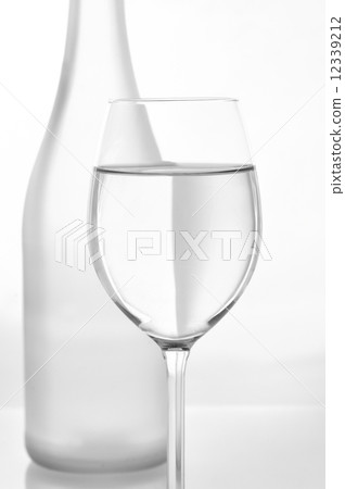 abstract glass and bottle abstract glass and bottle 12339212