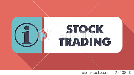 Stock Trading on Scarlet in Flat Design. Stock Trading on Scarlet in Flat Design. 12340868