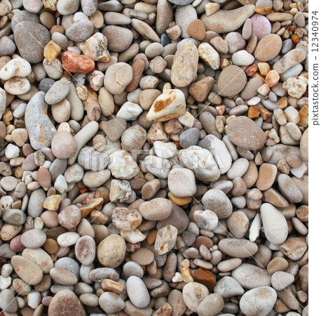 Colorful stones on the beach 12340974