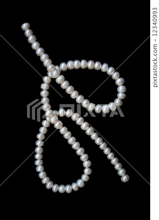 White pearls on the black velvet White pearls on the black velvet 12340993