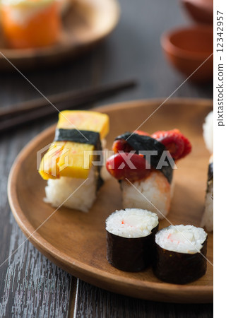 various sushi various sushi 12342957