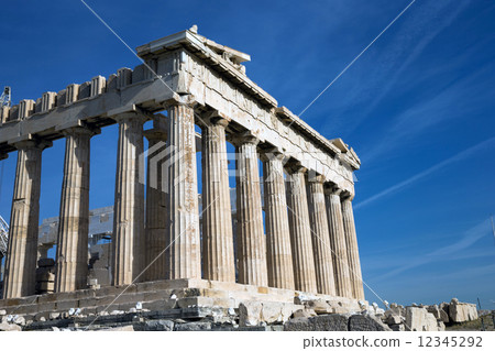 圖庫照片: parthenon on the acropolis in athens