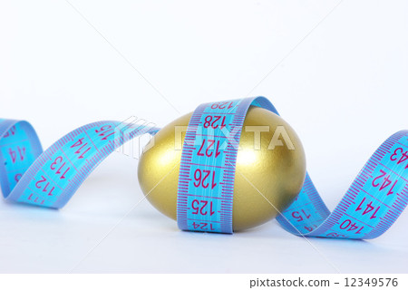 egg with measuring tape egg with measuring tape 12349576