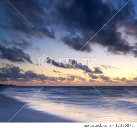 sunset above the sea sunset above the sea 12350873