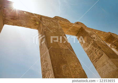 The temple of Hatshepsut near Luxor in Egypt The temple of Hatshepsut near Luxor in Egypt 12353655
