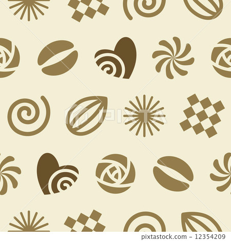 Seamless Pattern Chocolate - Stock Illustration [12354209] - PIXTA
