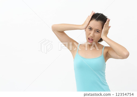 Afflicted Asian women 12354754