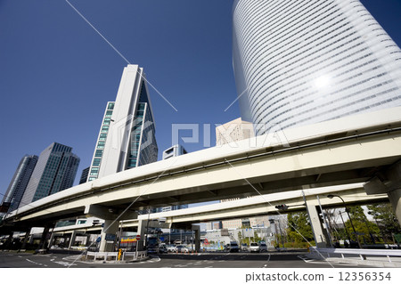 Shiodome's office building city 12356354