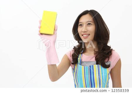 Asian ladies cleaning 12358339