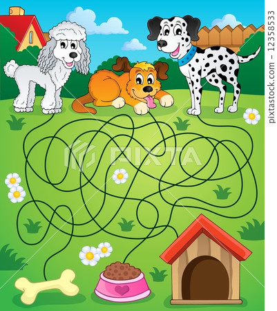 Maze 14 with dogs Maze 14 with dogs 12358533