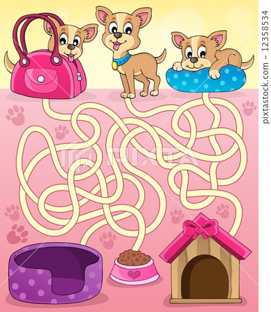 Maze 13 with dogs 12358534