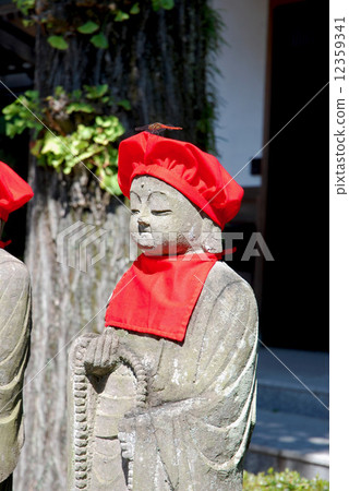 福島縣白川市·Shirasaka Kanonji Red Tombo和Jizo 12359341