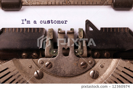 Vintage inscription made by old typewriter Vintage inscription made by old typewriter 12360974