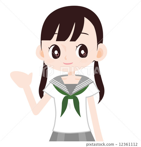 Bishojo wearing a sailor suit Bishojo wearing a sailor suit 12361112