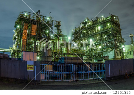 工廠夜景京濱工業區 12361535