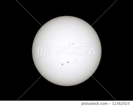 Sun and sunspot Sun and sunspot 12362025