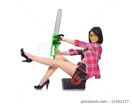 girl sitting on box 12362177