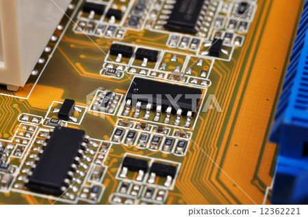 circuit board with microchips circuit board with microchips 12362221